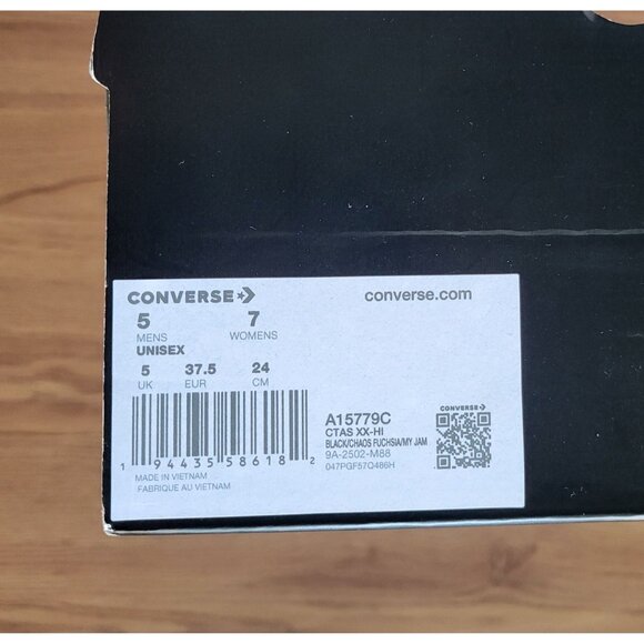 ⭐Converse Chuck Taylor All Star XXHi Pride Sz 5 Mens Shoes Sneaker Black A15779C - Picture 8 of 9